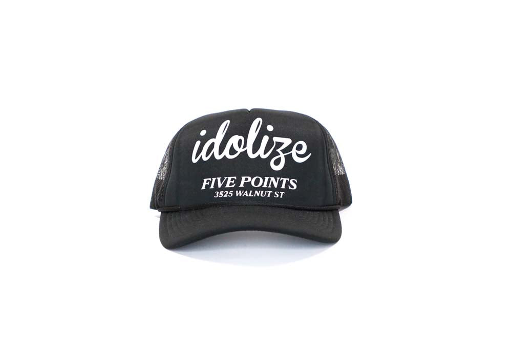 Five Points Trucker Hat Black/White